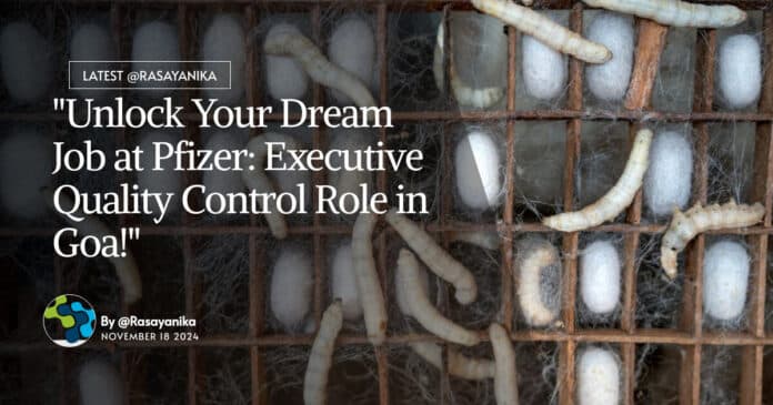 "Unlock Your Dream Job at Pfizer: Executive Quality Control Role in Goa!"