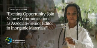 Springer Nature Chemistry Editior Opportunity - Apply Online
