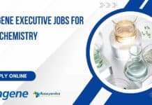 Syngene Executive Jobs For MSc