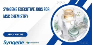 Syngene Executive Jobs For MSc