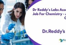Dr Reddy's Labs Associate Job For Chemistry - Apply Online