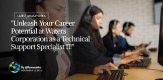 Chemistry Jobs at Waters Corporation - Apply For Technical Support Specialist Role