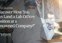 "Discover How You Can Land a Lab Officer Position at a Renowned Company!"