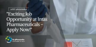 Intas Pharma R&D Jobs - Chemistry & Pharma Apply Online
