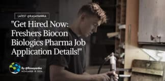 Freshers Biocon Biologics Pharma Job - Apply Now