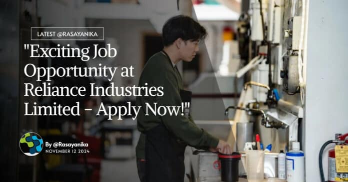Reliance Industries Limited Lab Analyst Job Opening - Apply Now