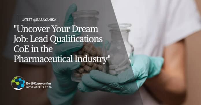 Dr Reddy's Hiring Pharma For Lead Qualifications CoE Role - Apply Now