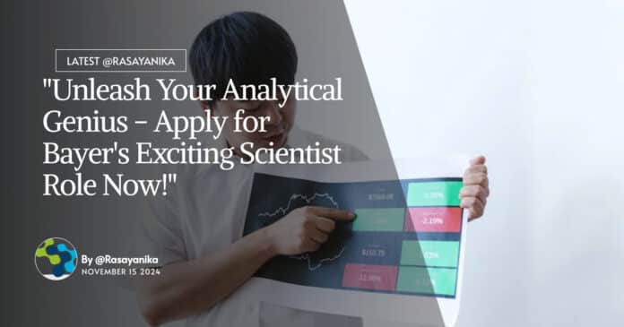 Bayer Analytical Scientist Position - Chemistry & Pharma Apply Online