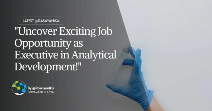 Sun Pharma Executive Jobs - Work in Analytical Development