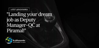 "Landing your dream job as Deputy Manager-QC at Piramal!"