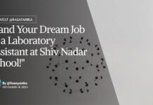 Laboratory Assistant at Shiv Nadar School! BSc Chemistry Apply Online