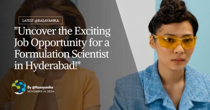 Formulation Scientist at Dr Reddy's - Pharma Apply Online