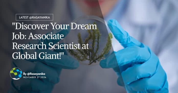Colgate-Palmolive Research Scientist - Chemical Engg & Pharma Apply Online