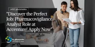 Pharmacovigilance Analyst Role at Accenture! Pharma Apply Now
