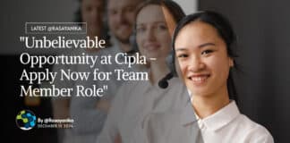 Cipla Pharma Vacancies