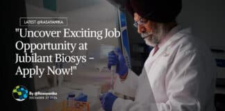 "Uncover Exciting Job Opportunity at Jubilant Biosys - Apply Now!"