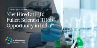 "Get Hired at H.B. Fuller: Scientist III Job Opportunity in India!"