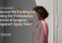 Formulation Scientist at Syngene - MPharma Apply Now!