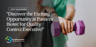 "Discover the Exciting Opportunity at Panacea Biotec for Quality Control Executive!"