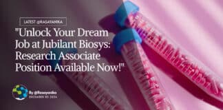 "Unlock Your Dream Job at Jubilant Biosys: Research Associate Position Available Now!"