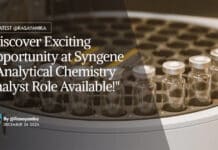 Analytical Chemistry Job at Syngene - Apply Online Now