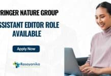 Springer Nature Group Editor Role