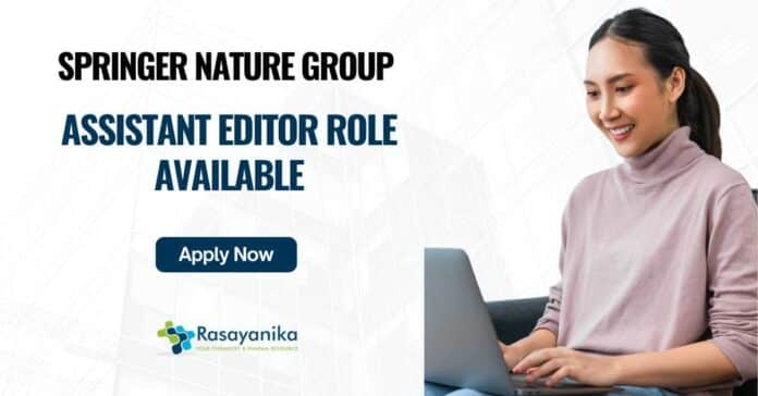 Springer Nature Group Editor Role