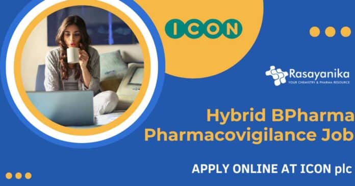 Hybrid BPharma Pharmacovigilance Job at ICON plc - Apply Online