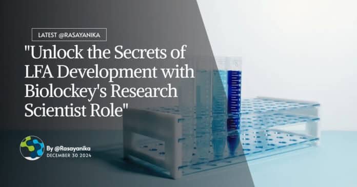 "Unlock the Secrets of LFA Development with Biolockey's Research Scientist Role"