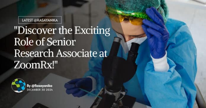"Discover the Exciting Role of Senior Research Associate at ZoomRx!"