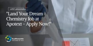 Freshers Chemistry Job at Apotex - Apply Online