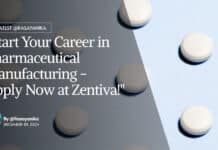 Zentiva Pharma Production Executive Job Openings - Apply Now