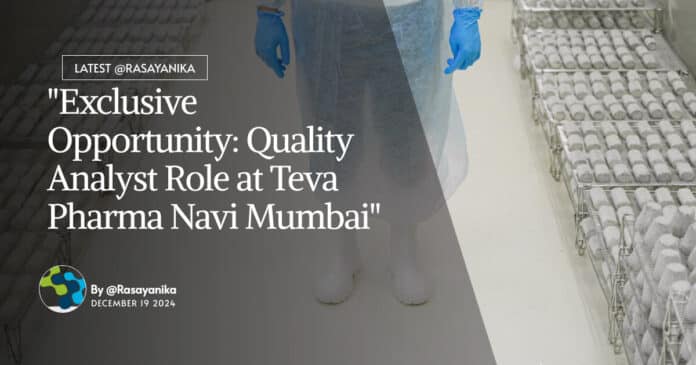 Teva Pharma Quality Analyst Jobs - Apply Online