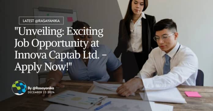 Innova Captab Ltd QA Jobs - BPharma & BSc Chemistry Apply Online