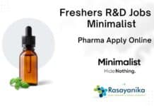 Freshers R&D Jobs at Minimalist