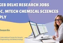 ICGEB Chemical Sciences SRF Job - Applications Invited