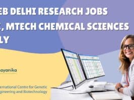 ICGEB Chemical Sciences SRF Job - Applications Invited