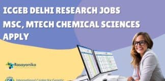 ICGEB Chemical Sciences SRF Job - Applications Invited