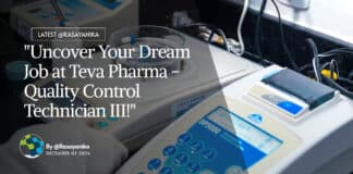 "Uncover Your Dream Job at Teva Pharma - Quality Control Technician III!"