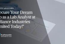 "Secure Your Dream Job as a Lab Analyst at Reliance Industries Limited Today!"