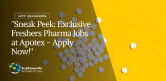 "Sneak Peek: Exclusive Freshers Pharma Jobs at Apotex - Apply Now!"