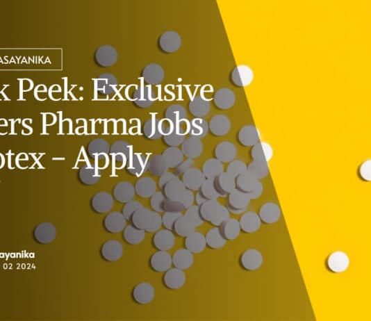 "Sneak Peek: Exclusive Freshers Pharma Jobs at Apotex - Apply Now!"