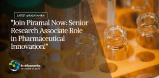 Piramal Chemistry Research Associate Job Opening - Apply Online