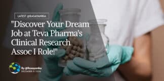 Teva Pharma Clinical Research Associate Job For Pharma, Apply Online