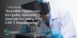 "Incredible Opportunity for Quality Assurance Associate in Cutting-Edge CAR-T Manufacturing!"