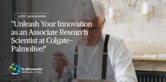 Associate Research Scientist at Colgate-Palmolive! Chemical Engg & Chem Apply Online