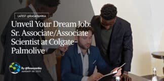 Unveil Your Dream Job: Sr. Associate/Associate Scientist at Colgate-Palmolive