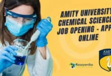 Amity University Chemical Sciences Job