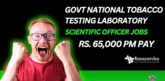 Govt Chemistry Job Openings