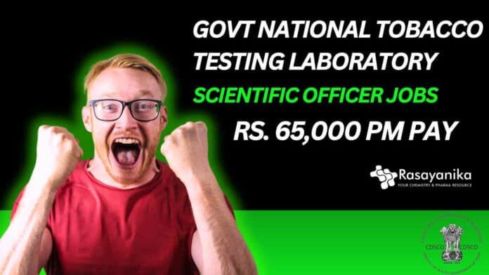 Govt Chemistry Job Openings